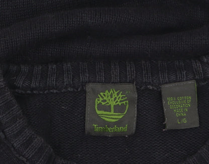 Mens UK Size L Timberland Black Pullover Jumper