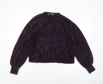 Marks and Spencer Women’s Purple Knit Long Sleeve Pullover Jumper M