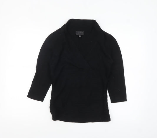 Investments Women’s Black Wrap Knit Jumper Size M