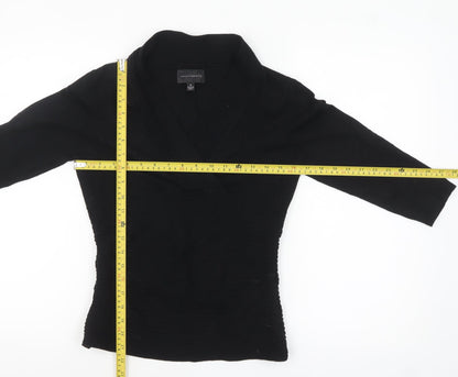 Investments Women’s Black Wrap Knit Jumper Size M