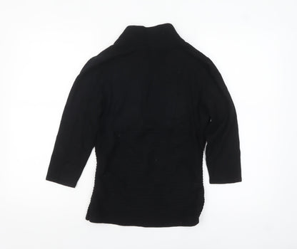 Investments Women’s Black Wrap Knit Jumper Size M