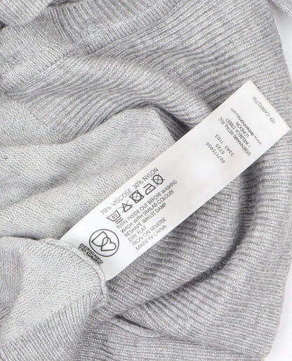 Red Herring Women's Grey V-Neck Button Cardigan Size 10