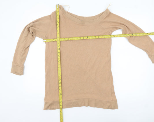 Womens UK Size 10 River Island Beige Pullover Jumper