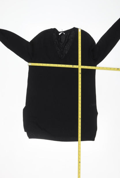 Womens UK Size S NICOLE FARHI Black Pullover Jumper