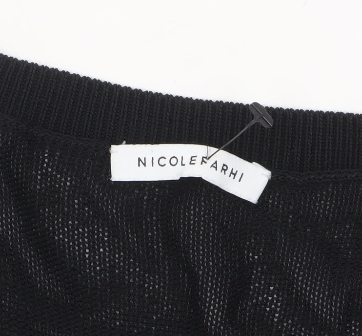 Womens UK Size S NICOLE FARHI Black Pullover Jumper
