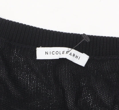 Womens UK Size S NICOLE FARHI Black Pullover Jumper