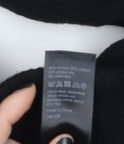 Womens UK Size M Patternity + John Lewis Relaxed Fit CasualTravelWorkwear Black