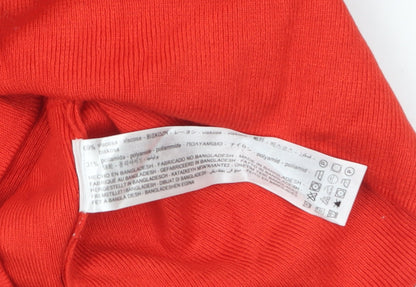 Womens UK Size 12 Zara Red Cropped Tank