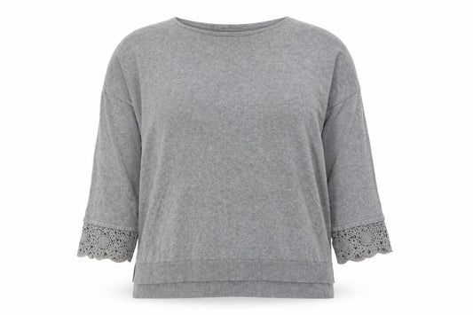 Womens UK Size M Laura Ashley Grey Pullover Jumper