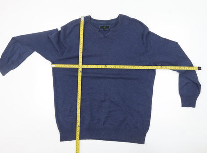 Mens UK Size L Jasper Conran Blue Pullover Jumper