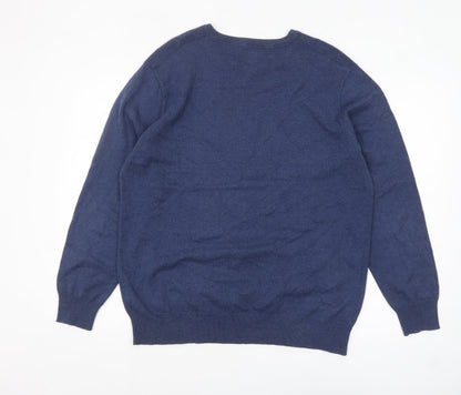 Mens UK Size L Jasper Conran Blue Pullover Jumper