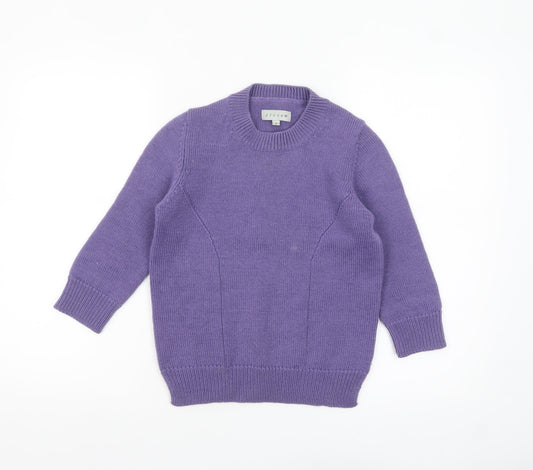Womens UK Size S Jigsaw Purple Pullover Jumper