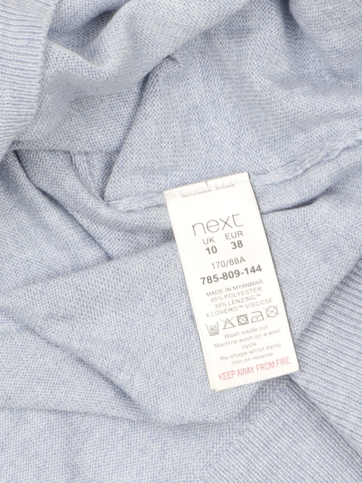 Womens UK Size 10 NEXT Blue Pullover Jumper