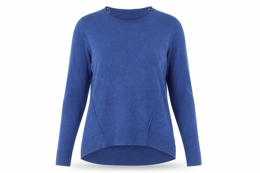 Womens UK Size 10 South Blue Pullover Jumper