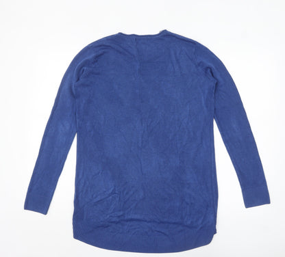 Womens UK Size 10 South Blue Pullover Jumper