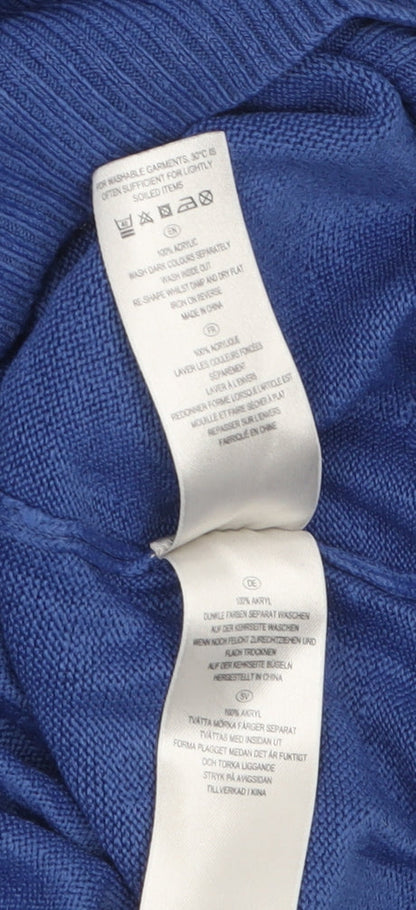 Womens UK Size 10 South Blue Pullover Jumper
