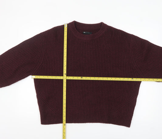 Womens UK Size M ASOS Design Brown Pullover Jumper