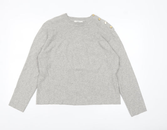 Womens UK Size M Marks and Spencer Grey Pullover Jumper