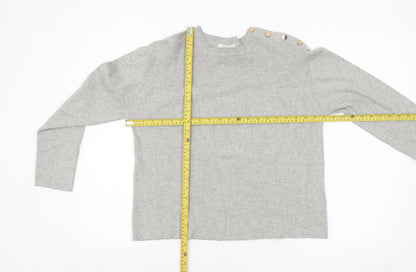 Womens UK Size M Marks and Spencer Grey Pullover Jumper