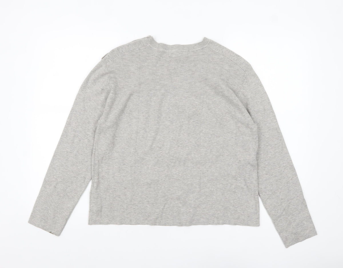 Womens UK Size M Marks and Spencer Grey Pullover Jumper