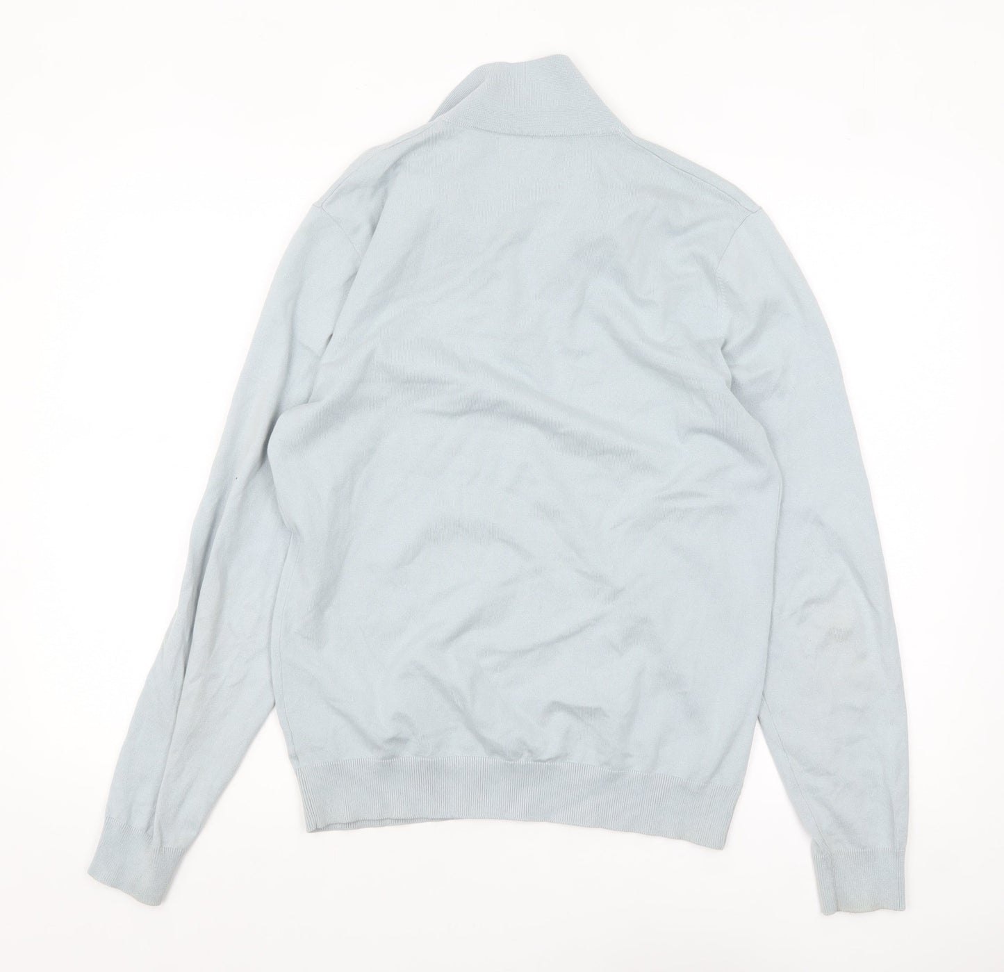 Mens UK Size M NEXT Blue Henley Jumper