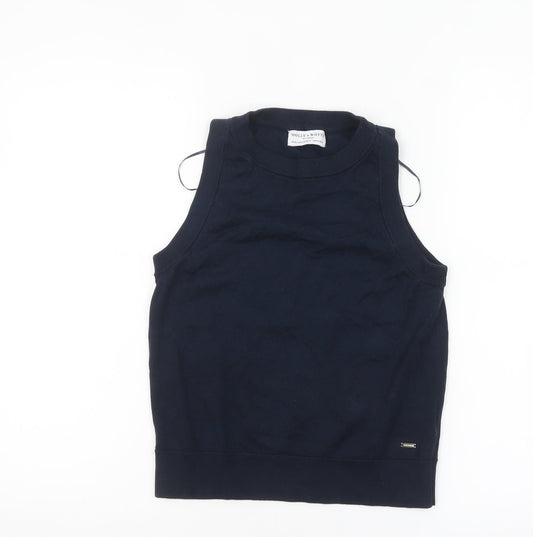 Womens UK Size M Holly & Whyte by Lindex Blue Basic Tank