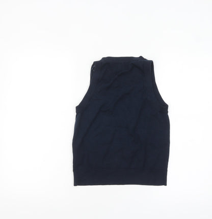 Womens UK Size M Holly & Whyte by Lindex Blue Basic Tank