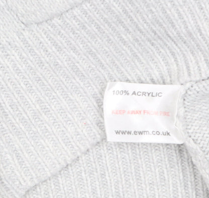 Honor Millburn Women’s Grey Cable-Knit Sleeveless Vest Jumper Size 14