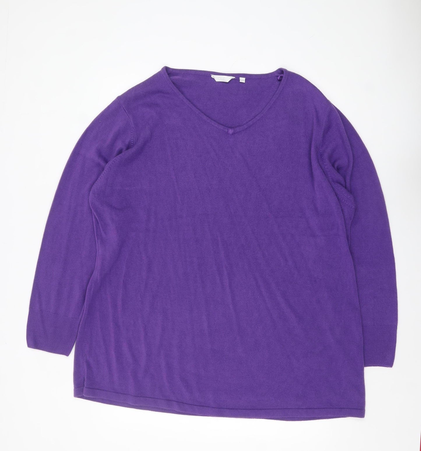 Womens UK Size 26/28 Yours Purple Pullover Jumper