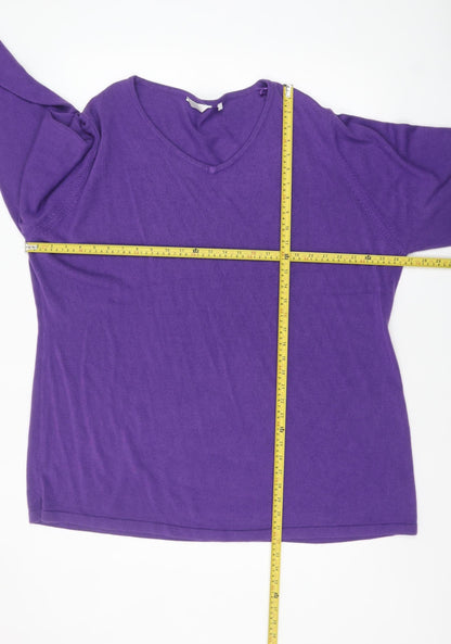 Womens UK Size 26/28 Yours Purple Pullover Jumper