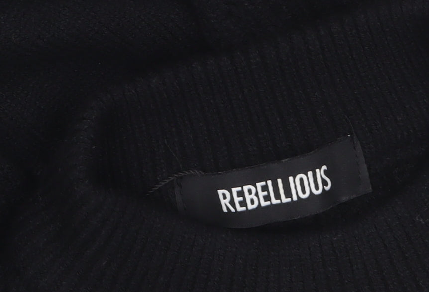 Womens UK Size S Rebellious Bodycon Dress
