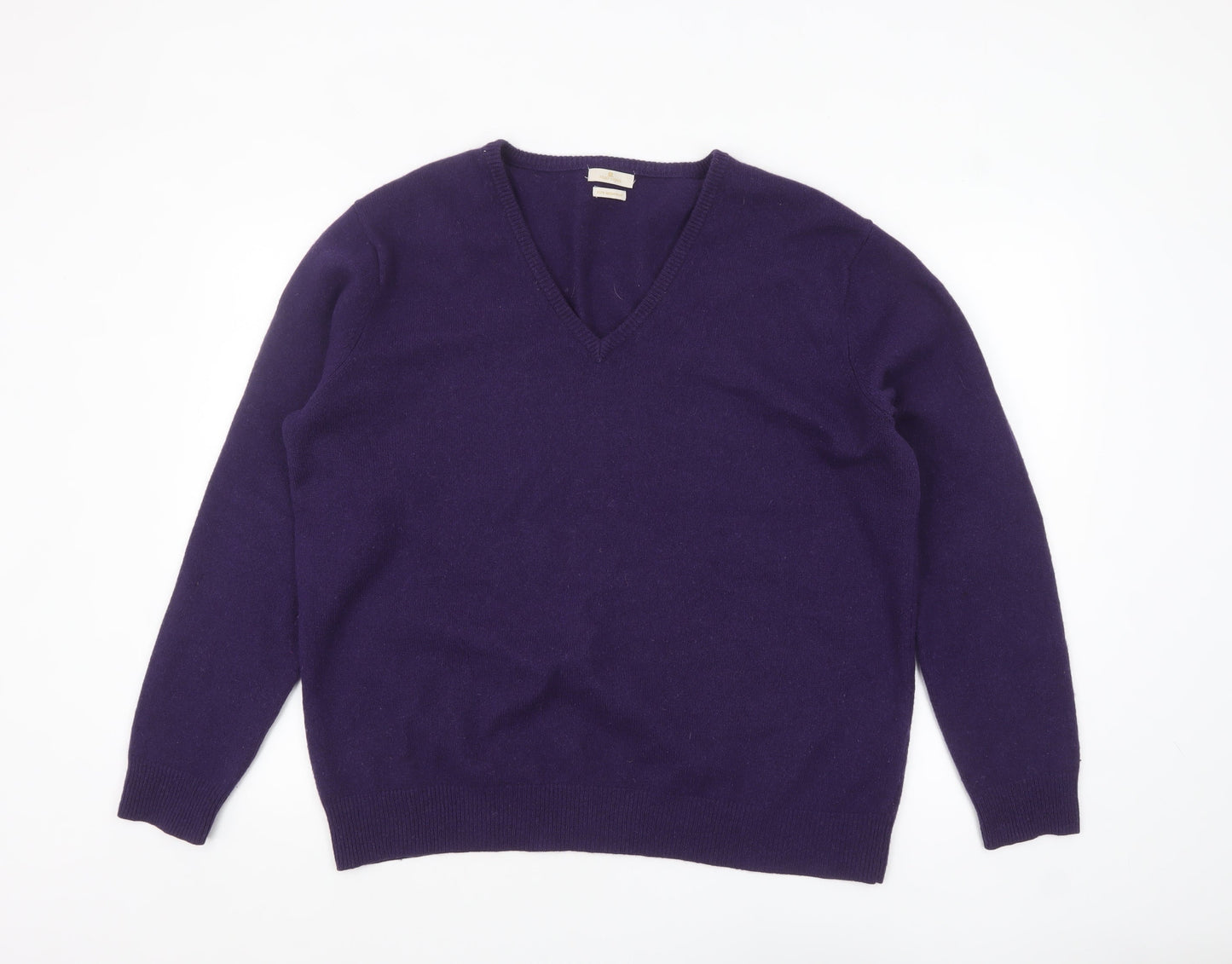 Mens UK Size XL Munrospun Purple Pullover Jumper