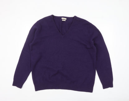 Mens UK Size XL Munrospun Purple Pullover Jumper