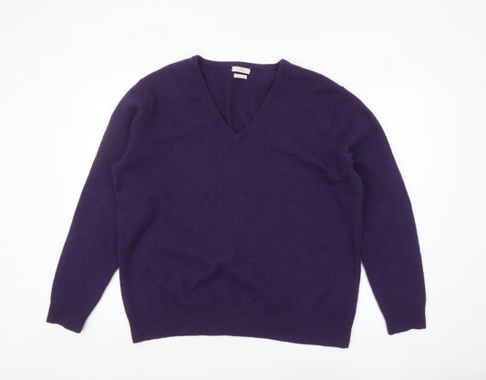 Mens UK Size XL Munrospun Purple Pullover Jumper
