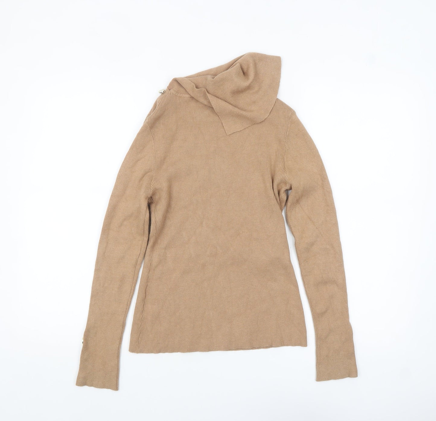 Womens UK Size 12 Lipsy Beige Pullover Jumper