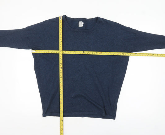 Womens UK Size S Saint Tropez Blue Pullover Jumper
