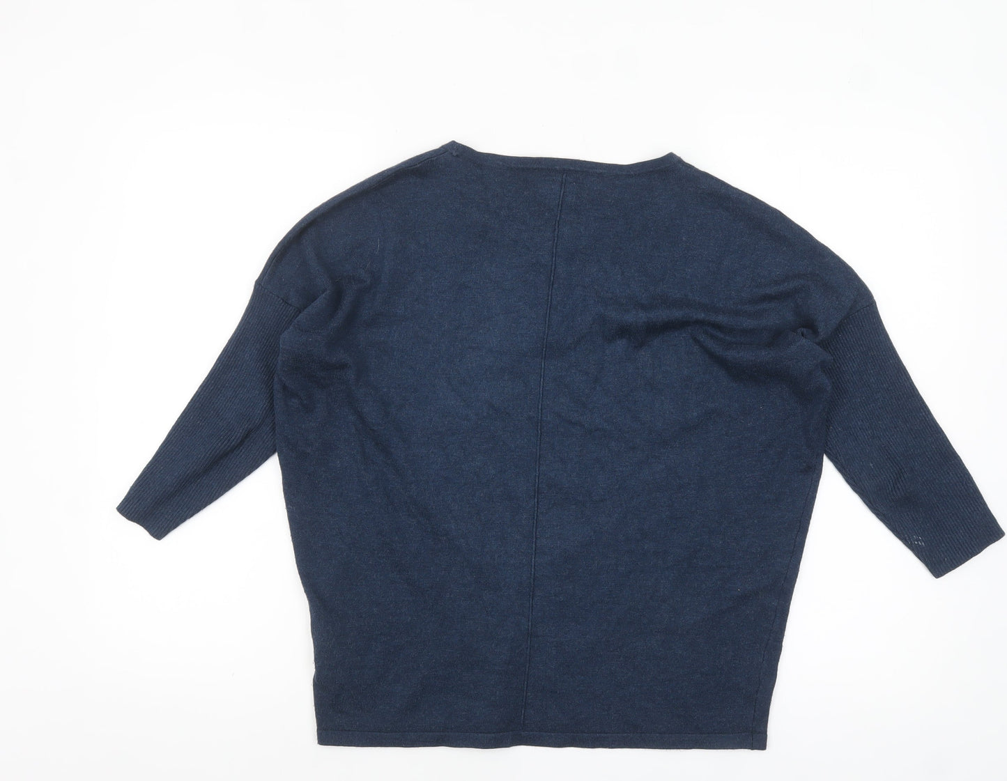 Womens UK Size S Saint Tropez Blue Pullover Jumper