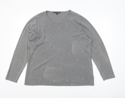 Womens UK Size 20 Bonmarché Grey Pullover Jumper
