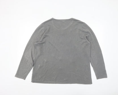 Womens UK Size 20 Bonmarché Grey Pullover Jumper