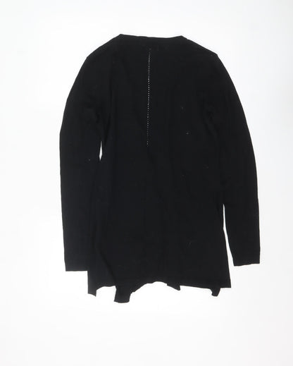 Womens UK Size 8 Fat Face Black Cardigan Jumper