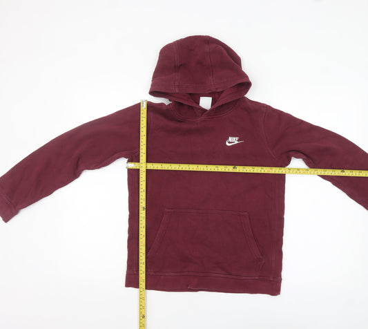 Boys UK Size 13-14 Years Nike Red Pullover Hoodie