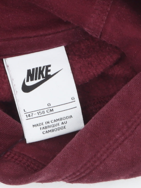 Boys UK Size 13-14 Years Nike Red Pullover Hoodie