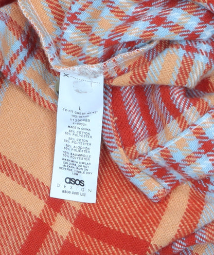 Womens UK Size L ASOS DESIGN Orange Basic Jacket