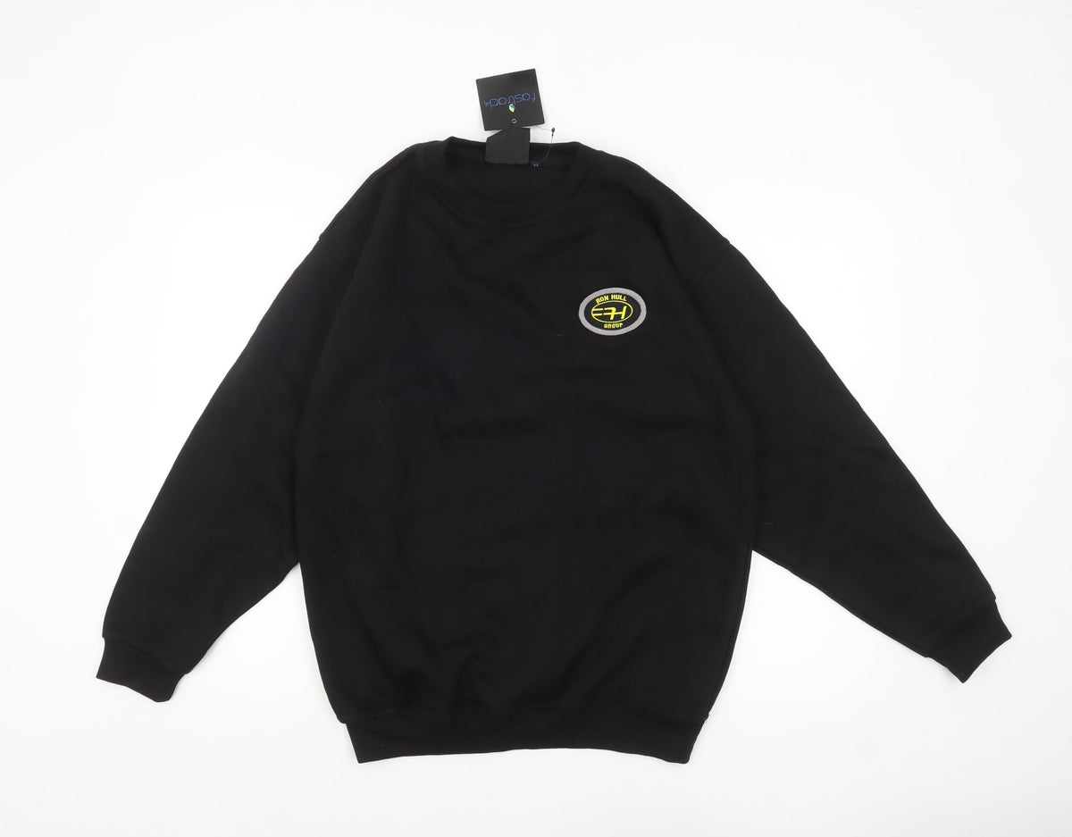 Mens UK Size M Fastrack Black Pullover Sweatshirt