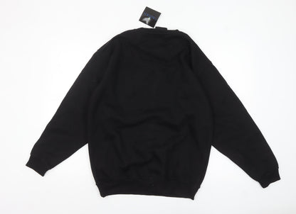 Mens UK Size M Fastrack Black Pullover Sweatshirt