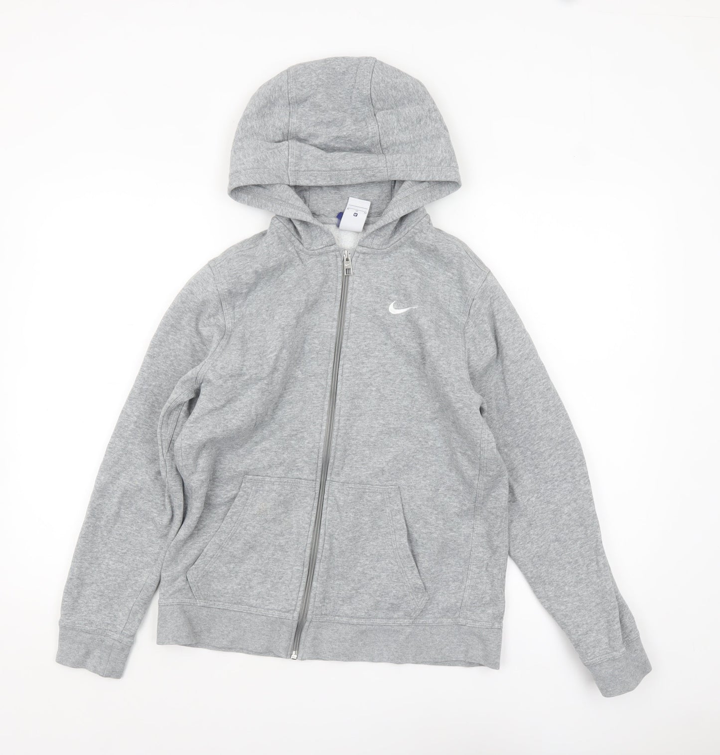 Boys UK Size XL Nike Grey Full Zip Hoodie