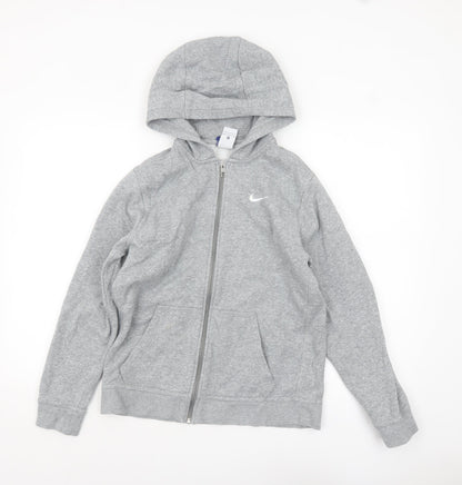 Boys UK Size XL Nike Grey Full Zip Hoodie