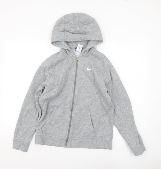 Boys UK Size XL Nike Grey Full Zip Hoodie