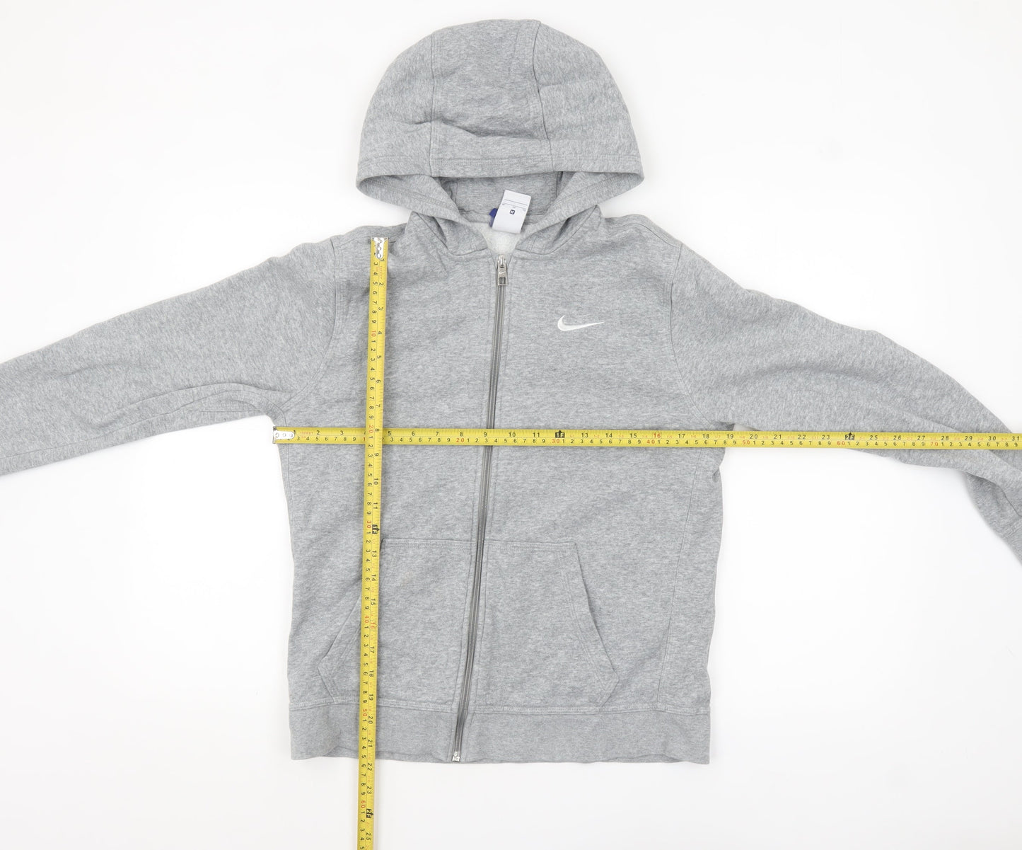 Boys UK Size XL Nike Grey Full Zip Hoodie