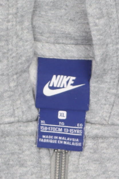 Boys UK Size XL Nike Grey Full Zip Hoodie